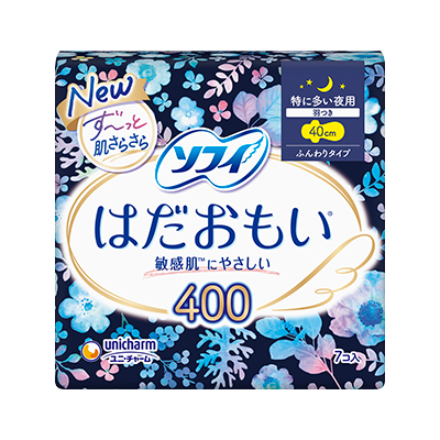 Unicharm Sofy Hadomoi Sanitary Napkins Overnight with Wings