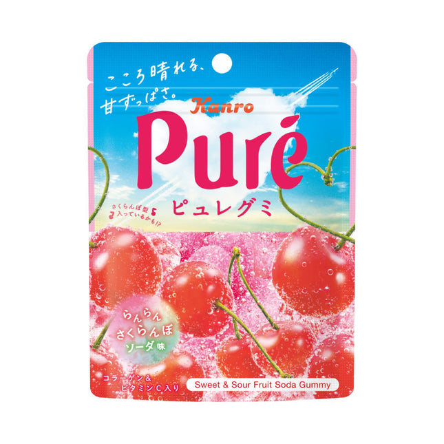 Kanro Pure Sweet & Sour Fruit Gummy (6 Flavors)