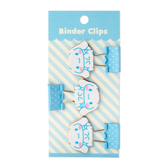 Sanrio Stationery Character Shaped Binder Clip 3pcs Set